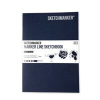 Скетчбук "Marker Line" 176*250 мм, 160г/м2, 16 листов, мягкая обложка, Sketchmarker